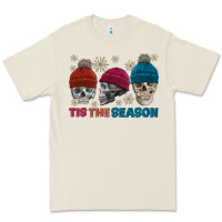 Tis The Season Skull Winter Premium Tee | Teevron