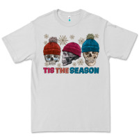 Dove Grey tis the season skull winter Premium Tee - FaDigitalArtStudio