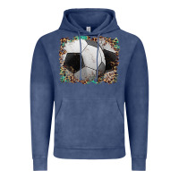 Vintage Denim sports soccer background Vintage Hoodie - Artiststas