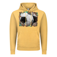 Vintage Mustard sports soccer background Vintage Hoodie - Artiststas