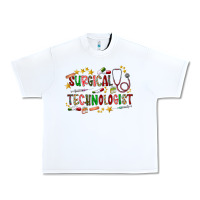 White Surgical Technologist Urban Heavy Tee - CowhideDigitalArt