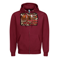 Burgundy all i want for christmas is a cow Zipper Hoodie - RanaPortraitStore