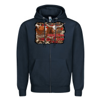 Navy all i want for christmas is a cow Zipper Hoodie - RanaPortraitStore