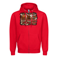 Red all i want for christmas is a cow Zipper Hoodie - RanaPortraitStore