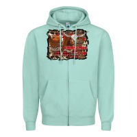 Seafoam all i want for christmas is a cow Zipper Hoodie - RanaPortraitStore