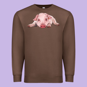 Baby Pig Premium Sweatshirt Designed By Ranaportraitstore