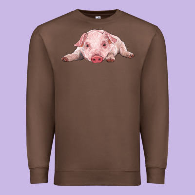 Baby Pig Premium Sweatshirt Designed By Ranaportraitstore