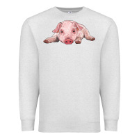 Oatmeal Heather baby pig Premium Sweatshirt - RanaPortraitStore