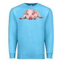 Ocean Blue baby pig Premium Sweatshirt - RanaPortraitStore