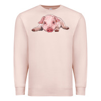 Pale Pink baby pig Premium Sweatshirt - RanaPortraitStore