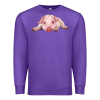Purple baby pig Premium Sweatshirt - RanaPortraitStore