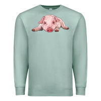 Seafoam baby pig Premium Sweatshirt - RanaPortraitStore