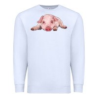 White baby pig Premium Sweatshirt - RanaPortraitStore