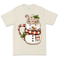 Bone Christmas Snowman Coffee Cup Premium Tee - FaDigitalArtStudio