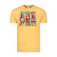 Vintage Mustard 100 days with my gnomies Vintage Tee - RacoonDesign