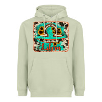 Matcha libra turquoise cowhide Heavyweight Hoodie - RanaPortraitStore