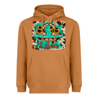 Meerkat libra turquoise cowhide Heavyweight Hoodie - RanaPortraitStore