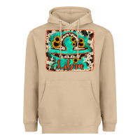 Mushroom libra turquoise cowhide Heavyweight Hoodie - RanaPortraitStore