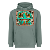 Sage libra turquoise cowhide Heavyweight Hoodie - RanaPortraitStore