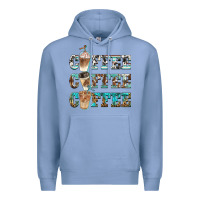Colony Blue western coffees Premium Hoodie - BarkalooDesign
