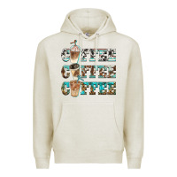 Oatmeal Heather western coffees Premium Hoodie - BarkalooDesign