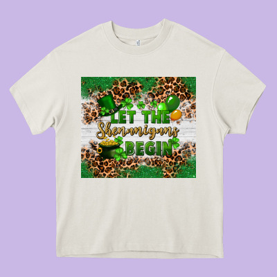 Let The Shenanigans Begin Heavy Core Tee Designed By Fadigitalartstudio