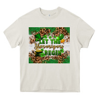 Cream Let the shenanigans begin Heavy Core Tee - FaDigitalArtStudio