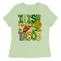 Matcha Irish i Had Tacos Ladies Tee - CowhideDigitalArt