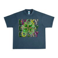 Midnight Navy Lucky Urban Heavy Tee - CowhideDigitalArt