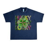 Navy Lucky Urban Heavy Tee - CowhideDigitalArt