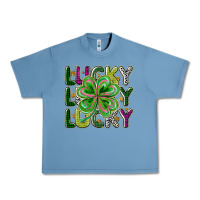 Pebble Blue Lucky Urban Heavy Tee - CowhideDigitalArt