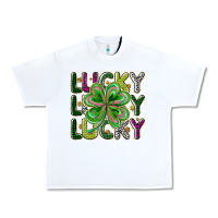 White Lucky Urban Heavy Tee - CowhideDigitalArt