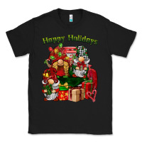 Black happy holidays gnomes truck Classic Tee - BarkalooDesign