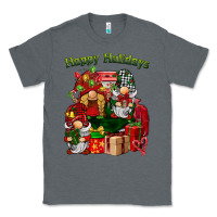 Charcoal Heather happy holidays gnomes truck Classic Tee - BarkalooDesign