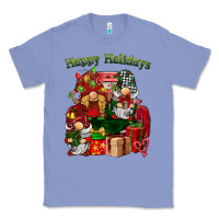 Colony Blue happy holidays gnomes truck Classic Tee - BarkalooDesign