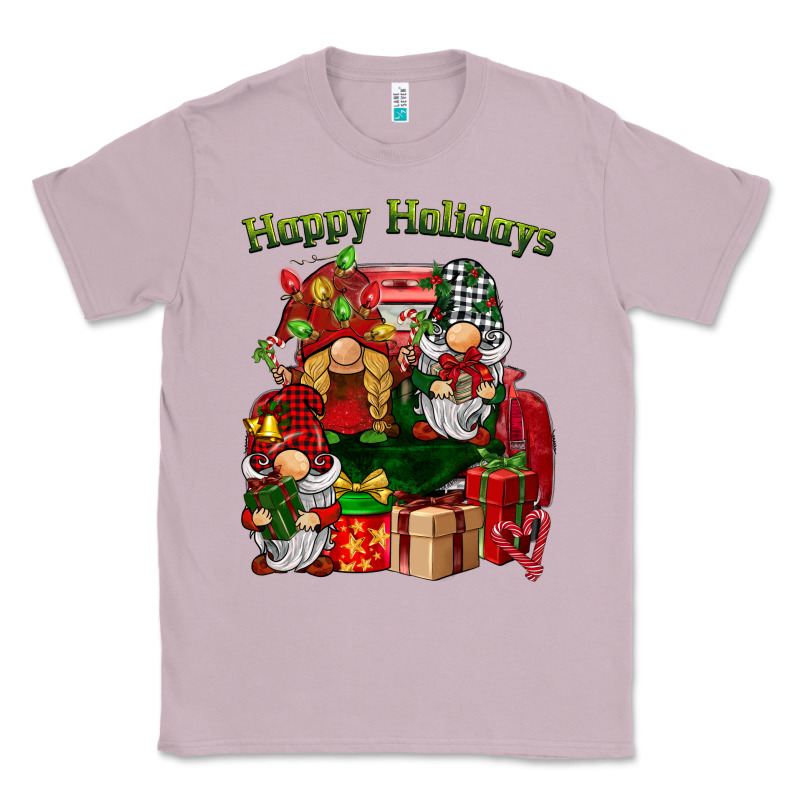 Happy Holidays Gnomes Truck Classic Tee by BarkalooDesign | Teevron