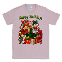 Lilac happy holidays gnomes truck Classic Tee - BarkalooDesign