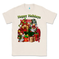 Natural happy holidays gnomes truck Classic Tee - BarkalooDesign