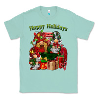 Seafoam happy holidays gnomes truck Classic Tee - BarkalooDesign