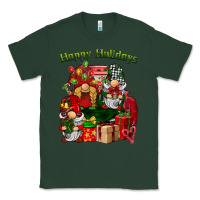 Sports Green happy holidays gnomes truck Classic Tee - BarkalooDesign