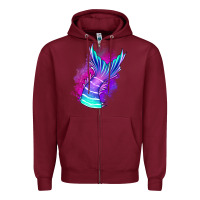 Burgundy mermaid Zipper Hoodie - Jasminsmagicworld