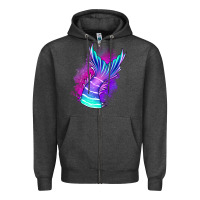 Charcoal Heather mermaid Zipper Hoodie - Jasminsmagicworld