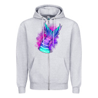 Heather Grey mermaid Zipper Hoodie - Jasminsmagicworld