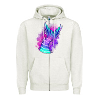 Oatmeal Heather mermaid Zipper Hoodie - Jasminsmagicworld