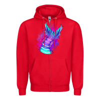 Red mermaid Zipper Hoodie - Jasminsmagicworld