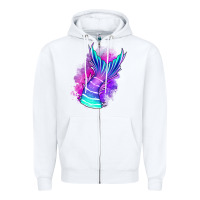 White mermaid Zipper Hoodie - Jasminsmagicworld