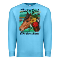 Just A Girl Who Loves Horseshoe Premium Sweatshirt | Teevron