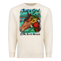 Sandshell just a girl who loves horseshoe Premium Sweatshirt - RanaPortraitStore