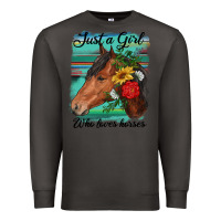 Smoke just a girl who loves horseshoe Premium Sweatshirt - RanaPortraitStore