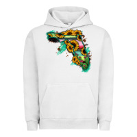 Pigment Lunar Rock Florida Map Sunflower Cactus Serape Urban Hoodie - RanaPortraitStore